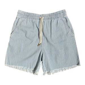 The Great. Striped Frayed Shorts